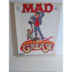 MAD Magazine #205 Vintage Comic Book March 1979 Grease Movie Satire Lou Grant TV